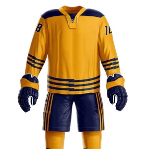 New Hot Selling Design Hockey Uniform Large Size Men Custom Ice Hockey Uniform New Wholesale High Quality Ice Hockey Uniforms - Product Image 2