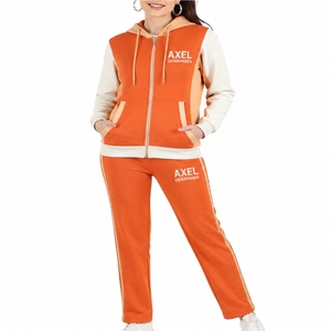Conjunto Deportivo para Mujer, Personalizado, con Chaleco de Forro Polar con Cierre y Pantalones Jogger, Dos Piezas, Fabricante OEM, Ajuste Cómodo, Cintura Elástica Lateral - Product Image 2