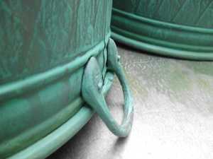 Macetas y Jardineras Industriales Hechas a Mano con Pátina Verde Antigua para Exteriores, Atractivas, a Precio Económico desde India - Product Image 4