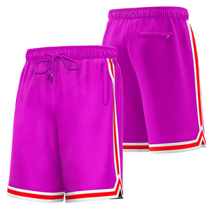 Shorts de basketball pour hommes confortables, respirants et à séchage rapide, en polyester imprimé, maille Laker, service OEM, prix de gros, prix bas - Product Image 2