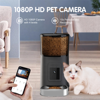 TUYA Mangeoire automatique intelligente pour animaux de compagnie pour chats et chiens alimentée par wifi avec caméra