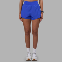 Shorts de course tissés légers à séchage rapide de 3 pouces avec sous-vêtements intégrés pour femmes, personnalisables avec logo OEM