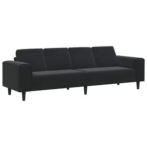 Set di Divani in Velluto Nero per Soggiorno - Product Image 2