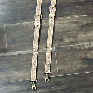 Women Fashion Hand Tooeld Genuine Leather <b>Bag</b> Strap Crossbody Adjustable Handbag Shoulder Strap Designer Replacement Purse Strap - Product Image 5