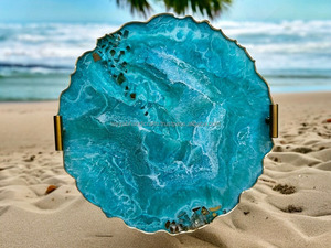 Plateau de service en résine de la meilleure qualité, parfait pour divertir et afficher vos plats préférés d'Inde - Product Image 3