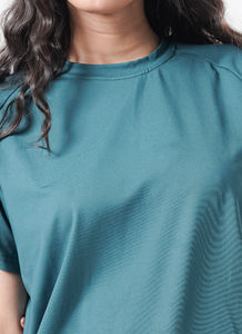 Custom Wholesale High Quality Women Heavyweight Cotton T Shirt Custom <b>Slim</b> Fit <b>Black</b> Plain Tee Manufacturer - Product Image 4