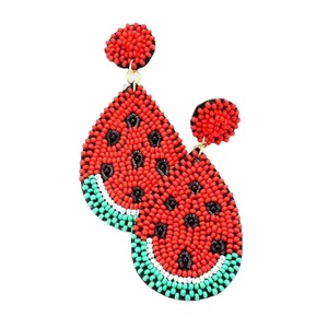 Pendientes Largos de Cuentas de Arroz Tejidos a Mano, Serie Cielo Estrellado y Flores, Joyería con Borlas, Moda CRYSTAL CRAFT - Product Image 3