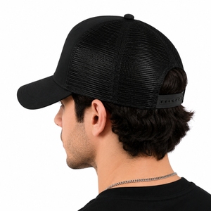 Casquette Trucker Unisexe Unie en Maille Respirante, Ajustement Modulable, Qualité Supérieure, Style Quotidien, Design Unisexe, Légère, Style Urbain - Product Image 2