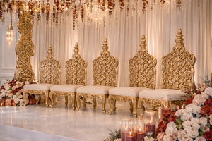 Mandap en bois personnalisé à motif Paisley pour mariage de destination, mariage indien Gujarati, Mandap rond Lagan, Mandap en bois divin de qualité supérieure - Product Image 5