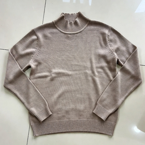 Suéter de Punto Acanalado para Mujer, Cuello Alto Simulado, Corte Ajustado, Manga Larga, Transpirable, Antiarrugas, Forro de Lana y Viscosa, Alta Calidad - Product Image 5