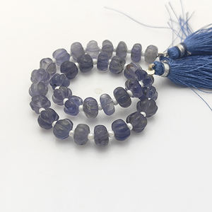 ลูกปัดอิโอไลต์รูปฟักทองขนาด 5–7 มม. สำหรับทำเครื่องประดับ ขายส่ง - Product Image 1