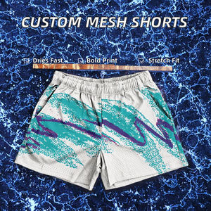 Pantalones Cortos Deportivos para Hombre, Personalizados con Impresión, Tela Oxford Resistente, Cintura Media con Cordón, Transpirables, de Secado Rápido, con Transferencia Térmica, Venta al Por Mayor, MOQ Bajo - Product Image 2