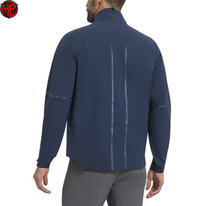 Chaqueta de golf para hombre, ligera, cortavientos, impermeable, con cierre, de secado rápido, informal, para campo de golf, OEM, personalizada - Product Image 6