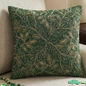 Fundas de Almohada de Lujo con Bordado de Cuentas de Algodón para Bodas y Ocasiones Especiales, Decoración para el Hogar y Hoteles, Ecológicas y Modernas - Product Image 4