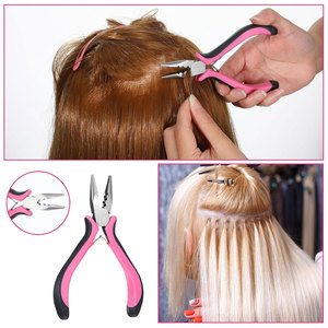 Pince à extensions capillaires 3 trous, mini-outil professionnel pour extensions à micro-anneaux et nano-anneaux, ouvre-anneaux et outil de retrait - Product Image 6