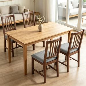Set di 4 Sedie da Pranzo Contemporanee in Ecopelle Rimovibile con Struttura in Legno Massello per Casa e Ristoranti - Product Image 3
