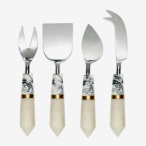 Rebanador de queso Chapado en plata con mango de diseño de hoja y Rama, esparcidor de mantequilla y Mini rebanador de queso - Product Image 2