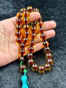 Cuentas de Oración Islámicas Hechas a Mano, Regalo Musulmán para el Eid, Tasbih con Tema de Búho y Ángel de Resina, Uttar Pradesh - Product Image 6