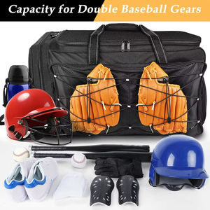 Sac de sport extra large pour équipement de baseball Lamatex, compartiment à chaussures, multi-poches, imperméable, modèle LS-1023 pour l'entraînement - Product Image 4
