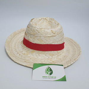 Chapeau de paille Sombrero en herbe naturelle à large bord unisexe pour la plage, les voyages et les fêtes avec bordure en ruban et broderie à la main - Product Image 1