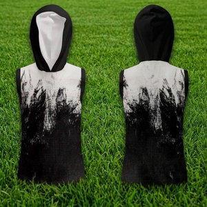 เสื้อแข่งอเมริกันฟุตบอล 7v7 แบบไม่มีแขน มีฮู้ด พิมพ์ลายแบบ Sublimation ชุดยูนิฟอร์มฟุตบอลแบบ 7 คน ขายส่ง - Product Image 2