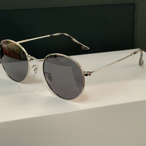 RTS Fashionable Metal Round Frame TAC Polarized <b>Sunglasses</b> Lightweight for Men and Women Outdoor Activities - Product Image 5