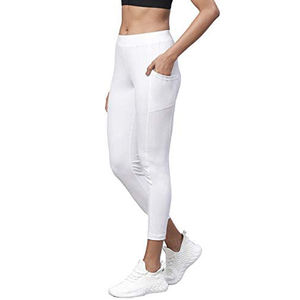 Leggings Cortos de Cintura Alta, Control de Abdomen, Tela Suave y Elástica sin Costuras, para Entrenamiento, Yoga, Verano - Product Image 2