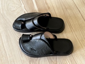 Sandales arabes MASCO, fabriquées à la main à Dubaï pour le Ramadan, chaussures pour hommes pour Thobe, en cuir véritable de qualité supérieure, avec amorti du Golfe, légères, pour l'été - Product Image 2