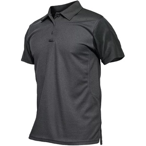 Haute qualité 100% Polyester hommes pour Polo T-Shirts sur mesure été plaine Sport affaires à manches courtes Style solide en gros - Product Image 1