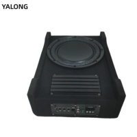 Subwoofer actif pour camion, à montage au sol, haut-parleur de basses alimenté pour système audio automobile, profil bas, basses profondes, 100W >90dB, OEM ODM Factory