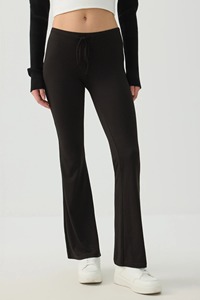 Leggings de yoga évasés taille haute personnalisés pour femmes, coupe ample et élastique, pour la course et l'entraînement, pantalons de sport d'extérieur - Product Image 2