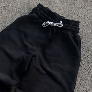 Glory Custom Pantalon de jogging décontracté à double taille haute et jambe large en molleton de coton pour le streetwear, vente en gros OEM - Product Image 2