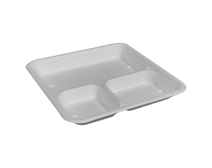 Bandeja de Comida Biodegradable Moderna y Ecológica Plantura, Rectangular con Compartimentos Divididos, Apta para Microondas, para Llevar - Product Image 5