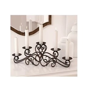 Portavelas metálico de lujo, ideal para espacios de oficina y entornos comerciales. - Product Image 5