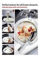 Machine à glace italienne professionnelle MILES approuvée NSF ETL, 2 saveurs, pour glaces aux noix, sirops, yaourts et fruits, nouvelle génération automatique Gioia