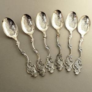 Ensemble de couverts de luxe en acier inoxydable argenté, cuillère, fourchette et couteau modernes gravés, écologiques, finition miroir, pour table royale, qualité supérieure - Product Image 1