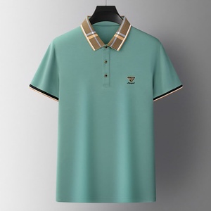 Camiseta de Hombre con Logotipo Bordado Personalizado, Ropa Casual de Verano, Manga Corta, Tejida, Transpirable, Producto Más Vendido - Product Image 3
