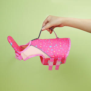 เสื้อชูชีพสัตว์เลี้ยงสีสดใสพร้อมหูจับช่วยชีวิตและเสื้อชูชีพสุนัขแบบปรับได้ที่มีแรงลอยตัวสูง ชุดว่ายน้ำสัตว์เลี้ยง เสื้อชูชีพสุนัข - Product Image 5