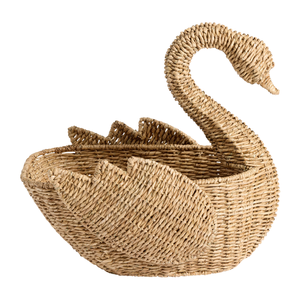 Cesta de Almacenamiento de Juguetes de Ratán Premium Swan, Muebles para Habitación Infantil, Hermosa Cesta de Almacenamiento Tejida, Venta al por Mayor - Product Image 1