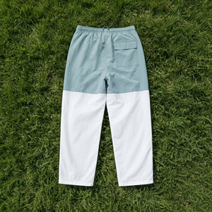 Pantalon coupe droite coupe-vent pour femme Primefield Enterprises, color block, taille mi-haute, cordon élastique, coupe classique formelle - Product Image 2