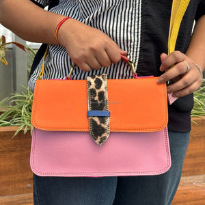 Sac à bandoulière en cuir recyclé imprimé animal de haute qualité au design personnalisé pour femmes sacs à main à bandoulière en cuir coloré nouvel arrivage - Product Image 5