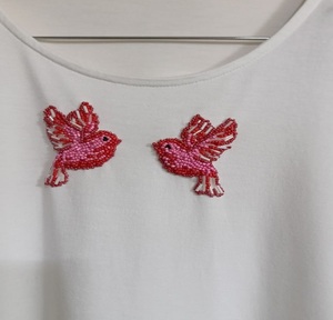Débardeur élégant brodé de perles avec motifs en perles de rocaille, débardeur tendance fait main en perles de rocaille, style logo personnalisé - Product Image 3