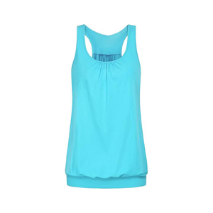 Débardeurs personnalisés pour femme, couleur unie, côtelés, coupe courte, avec logo personnalisé, sans manches, pour le sport, vente en gros - Product Image 5