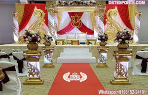 ชุดรูปแบบสีขาวแบบชาวยุโรปการตกแต่งงานแต่งงานแบบแมนเด็บตัดด้วยเพชรคริสตัลรูปทรงคริสตัลสำหรับงานแต่งงานสไตล์เปิด - Product Image 4