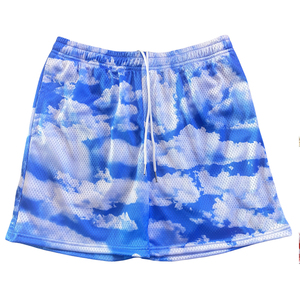 High Quality Wholesale Heavyweight Polyester Mesh Sublimation Shorts Double <b>Layer</b> Gym Basketball Custom Sublimated Mesh Shorts - Product Image 1