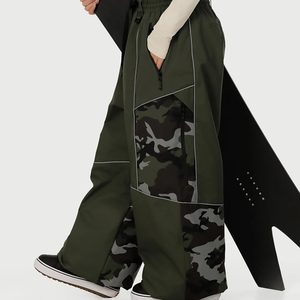 Custom Logo Cargo Baggy Snow <b>Ski</b> Pants Oversized Waterproof Windproof Plus Size Loose Fit High Quality Snowboard Wear For Men - Product Image 5