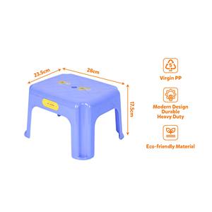 Heavy Duty PP Plastic Step Stool with Carry Hole Stackable Bathroom Shower Bench Durable Low Stool Kids <b>Footrest</b> Chair - Product Image 1