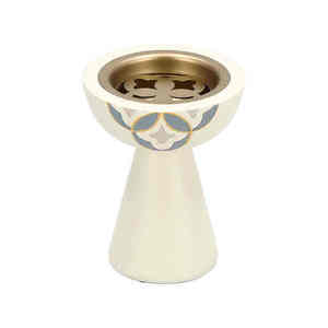 Handcrafted Incense <b>Burner</b> with Floral Cutout Design Aromatherapy <b>Essential</b> <b>Oil</b> Warmer for Home Office Hotel Decor - Product Image 4