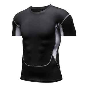 Camisetas de Protección Solar Ecológicas de Spandex/Nylon al por Mayor, de Secado Rápido, Manga Corta, para Surf - Product Image 2