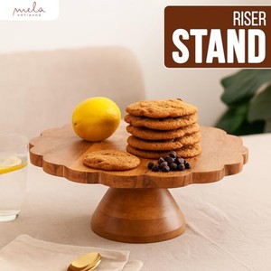 Artisan Bamboo <b>Cake</b> Display <b>Stand</b> | Handcrafted Wooden Riser | Wholesale - Product Image 4